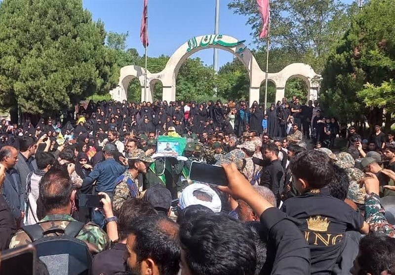 پیکر مطهر ۳ شهید مدافع امنیت در گرگان تشییع شد